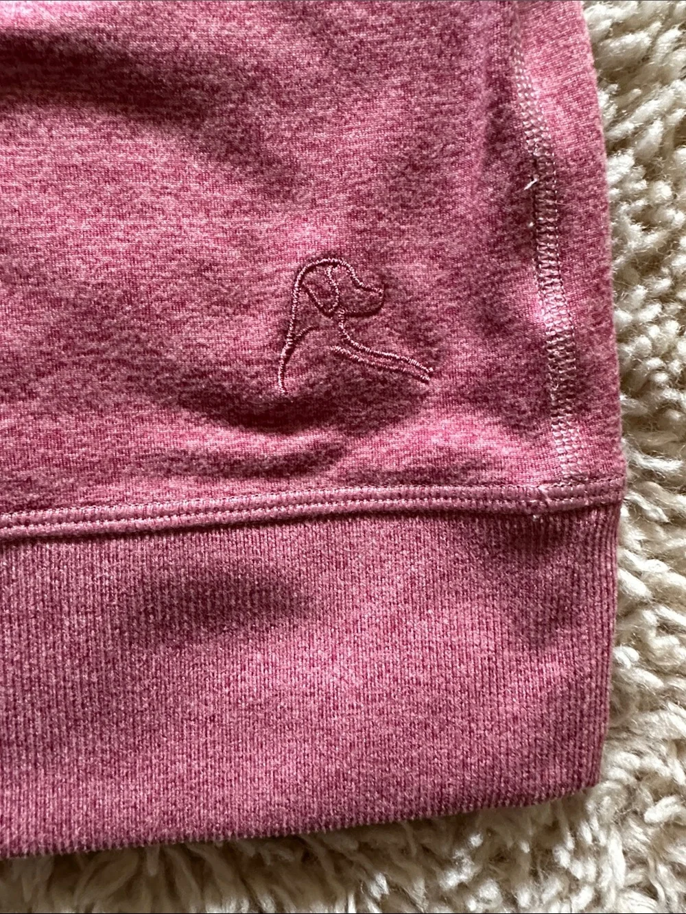 Rhoback pace performance Crewneck Sweatshirt- stretchy - Picture 3 of 5